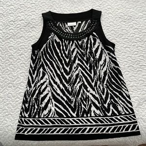 Party time! Lovely black and white top